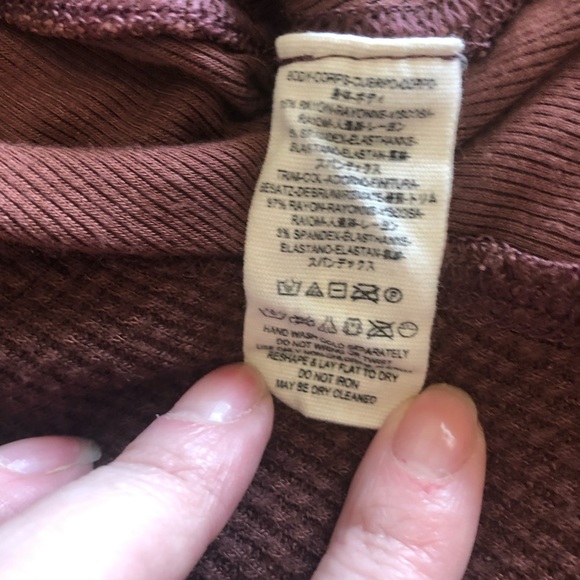 We The Free Burgundy Oversized Thermal Top - Picture 4 of 8